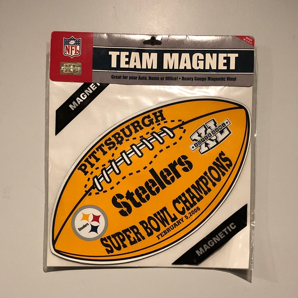 Pittsburgh Steelers Super Bowl XL NFL Team Magnet
